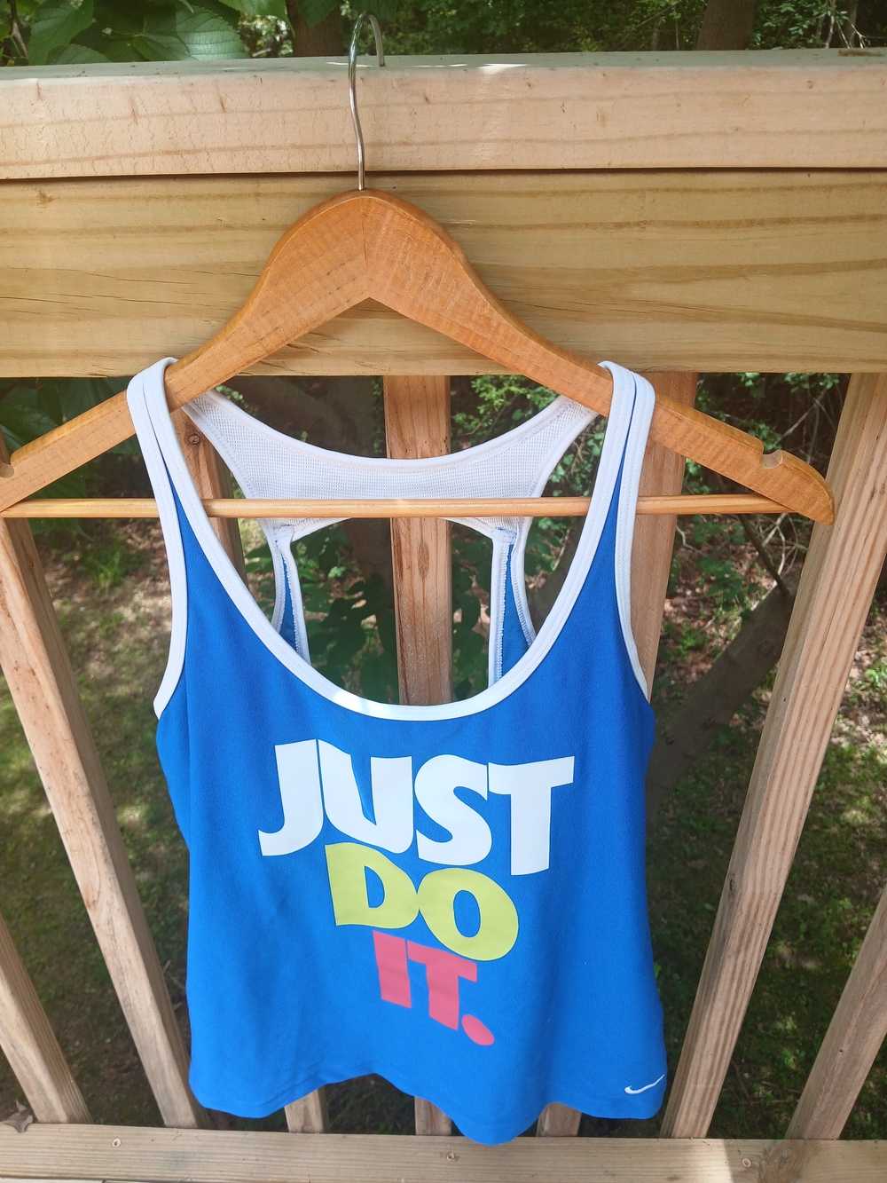 Nike Blue "Just Do It." Tank Top